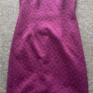 Purple Geometric Pattern Dress
